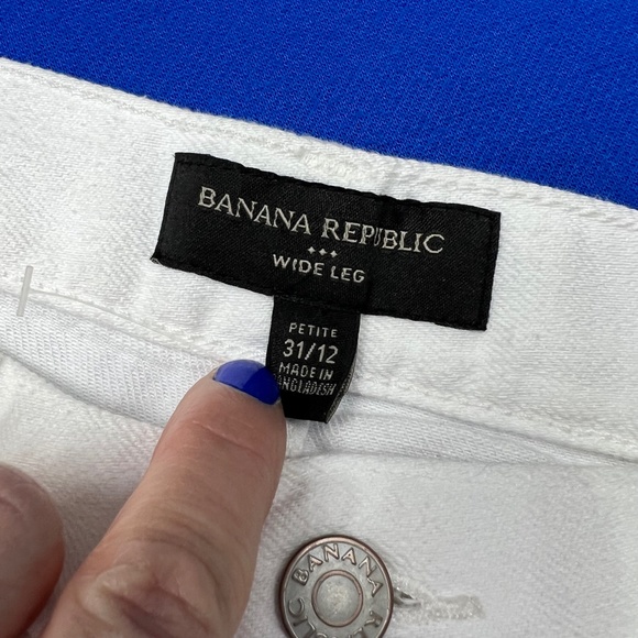 🚫SOLD! •NWT🤩 |•BANANA REPUBLIC•| Wide Leg High Rise 12/31 Petite - Picture 8 of 14